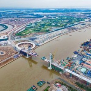 Cập nhật tiến độ xây dựng Cầu Hoàng Gia Vinhomes Royal Island Vũ Yên Hải Phòng