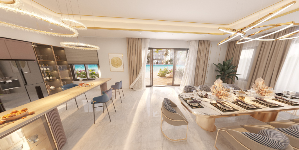 nội thất biệt thự đơn lập vinhomes royal island