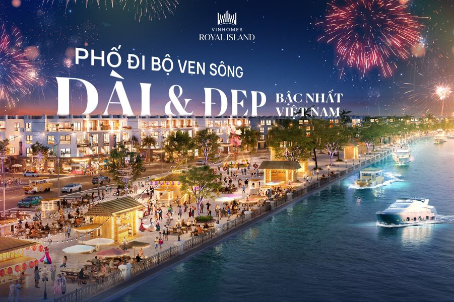 “Quẩy” hết mình với phố đi bộ dài và đẹp bậc nhất Việt Nam tại Vinhomes Royal Island