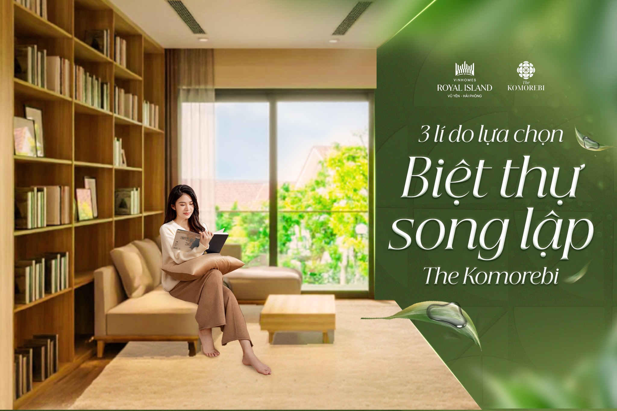 Biệt thự song lập The Komorebi Vinhomes Royal Island – Lựa chọn hoàn hảo cho cuộc sống đẳng cấp