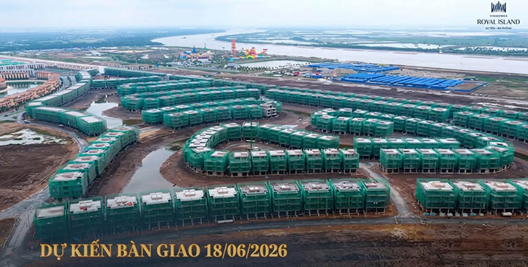 CẬP NHẬT TIẾN ĐỘ XÂY DỰNG THE TROPIC, ROYAL BOULEVARD, THE KOMOREBI, ISLA BELLA THÁNG 03/2026 34 cap nhat tien do vinhomes royal island 6
