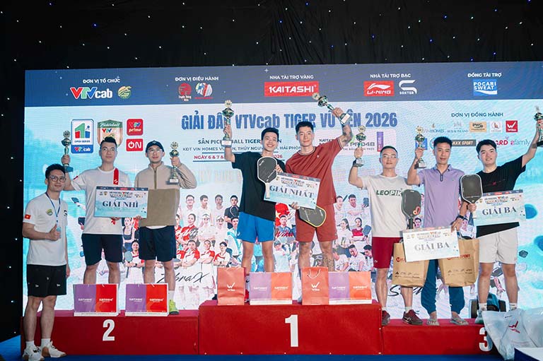 Giải Pickleball VTVCab Tiger 2026 bùng nổ | Đảo Vũ Yên thất thủ trước sức nóng kỷ lục 16 giai dau vtvcab tiger vu yen 2026 2