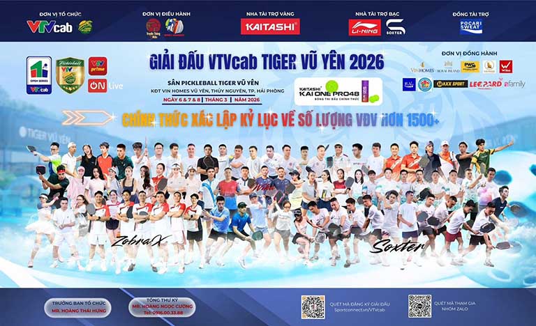 Giải Pickleball VTVCab Tiger 2026 bùng nổ | Đảo Vũ Yên thất thủ trước sức nóng kỷ lục 9 giai dau vtvcab tiger vu yen 2026 8
