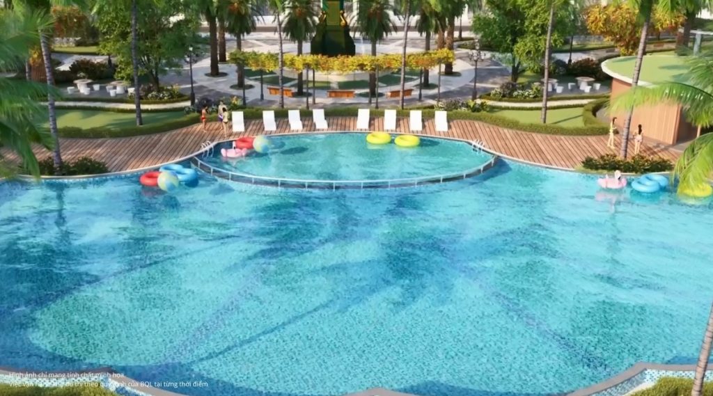 Hệ thống bể bơi và tổ hợp sân tennis, cầu lông,… đa dạng Hệ thống bể bơi và tổ hợp sân tennis, cầu lông,… đa dạng