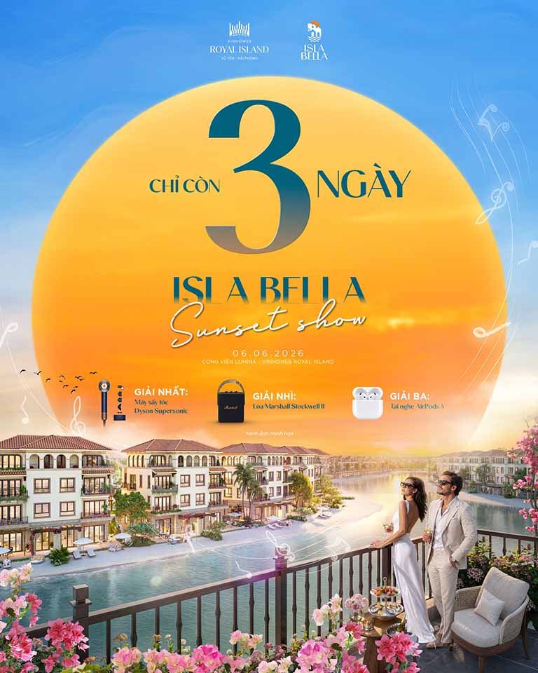 Đại Nhạc Hội Sunset Show 2026 | Bản hoà ca hoàng hôn giữa lòng đảo Isla Bella 22 dai nhac hoi sunset show 2026 vinhomes royal island 1
